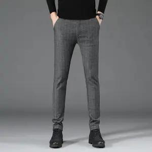 남섬 고급스런 정장 슬림핏 가을 일자팬츠 남성바지 일자팬츠 밴딩팬츠