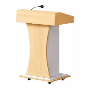 이동식 교탁 강연대 발표단상 원목 바퀴형 강단 스피치