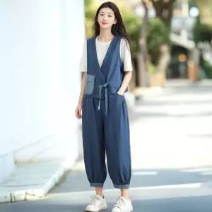 쉐바 릴렉스 데님 투피스