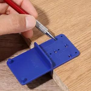 싱크대 경첩 가이드 힌지 구멍 타공 위치 드릴링 설치 보조 지그