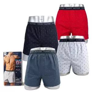 [타미힐피거] 남성 드로즈 트렁크 팬티 4매 세트