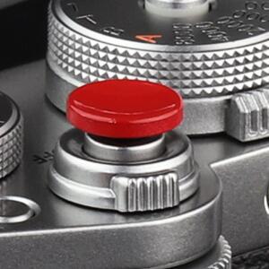 소니 RX1RIII 카메라용 Leftfoto 황동 셔터 릴리즈 버튼 (오목 표면 빨간색)