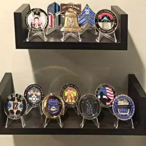 코인 아크릴 거치대 동전 스탠드 투명 주화 홀더 케이스 보관 수집