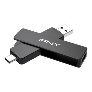 PNY 1TB 듀오 링크 V3 USB 3.2 Gen 2 TypeC TypeA OTG 플래시 드라이브 고속 읽기/쓰기 1000 /800MB /S 스마트폰/태블릿/노트북과 호환되는 외장 모바일 스토리지