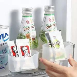 클립형 미니포켓 트레이 냉장고 소스정리 정리함 2P 냉장고정리 주방정리 주방수납