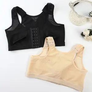 큰가슴 스포츠브라 운동 브라탑 노와이어 일체형 브라 자세교정브라