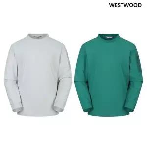 웨스트우드 남성 봄 트리코트 라운드 긴팔티 WO1MTTR403 JK1248862