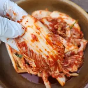 호랑이김치 국내산 전라도 쌈배추 알배추 겉절이 2kg