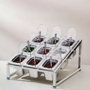 셀프바냉장고 쇼케이스 뷔페 밑반찬 소형 저온 야채 박스 샐러드바 반찬냉장고 호텔 셀러드바