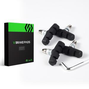 CNC 자전거 액세서리, V 브레이크 패드 고무, 조용한 내구성 림 슈즈 - 55mm/70mm 2쌍