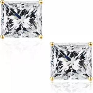 스트 0.6-3ct 프린세스 컷 모이사 귀걸이 D 컬러 VVS1 클래리티 랩 여성 남성 크리스마스 주얼리 선물용