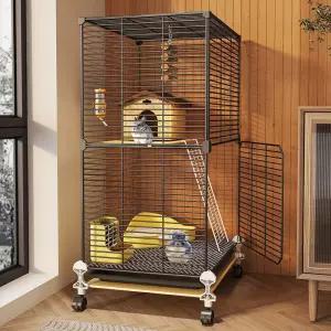 튼튼한 이동식 케이지 은신처 하우스 철제 다람쥐집 기니피그 사육장