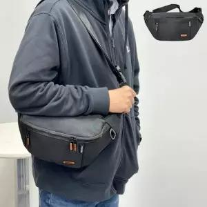[다잇템]남자 데일리 캐주얼 실용적인 경량 수납 힙색 크로스백
