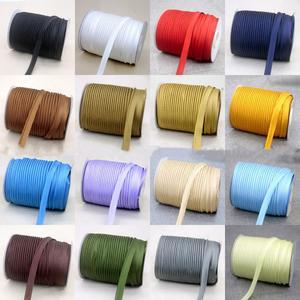 12mm 폴리 에스터 새틴 바이어스 파이핑 바인딩 테이프 코드 DIY 패치 워크 공예 용품 재료 재봉 액세서리 텍스트