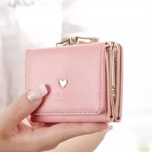[하프클럽/]여성 하트 반지갑 카드 여성용 파스텔톤 포인트 수납