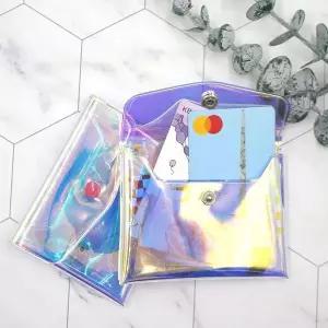 [하프클럽/]홀로그램 투명 동전지갑 미니지갑 카드지갑 동전지갑