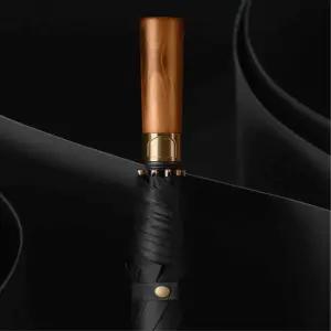 각인 인쇄 럭셔리 골프 우드 일자 장우산