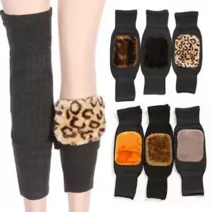 니트레그워머 따뜻한 기모 털 무릎 레그워머 벨벳 수면 무릎토시