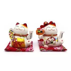 일본고양이 (3몰) 마네키네코 복고양이 장식품 집들이 개업선물