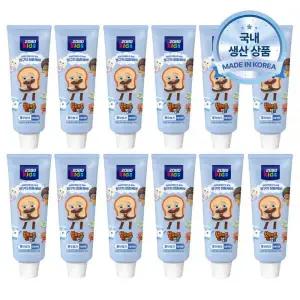 2080 키즈플러스 브레드이발소 치약 3스텝 스위트소다 80gX6입 2개 MNS