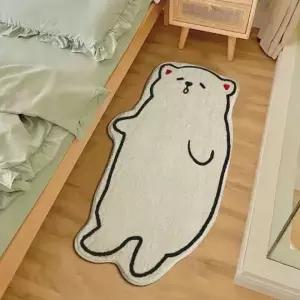 DAYA 귀여운 고양이 발매트 미끄럼방지 침실 거실 주방 카페트 러그 거실 카페트 현관 S