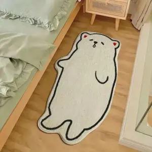 D DAYA 귀여운 고양이 발매트 미끄럼방지 침실 거실 주방 카페트 러그 거실