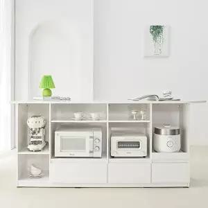 [텐스페이스]클리 2030 LPM 라운드 홈바 테이블 서랍형 MD5331 (수도권무배)