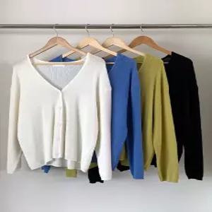 키르 루즈핏 브이넥 가디건 (4 color)