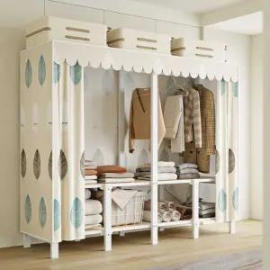 조립식 옷장 커튼 비키니옷장 옷방 코트 튼튼한