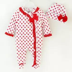 하트패턴 우주복모자세트203328