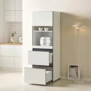 [텐스페이스]카페장 주방 광파 수납 600 서랍 렌지대 MD5233 (수도권무배)