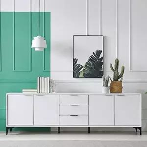 [텐스페이스]롱스 2100 3단 높은 거실장 MD5253 (수도권무배)