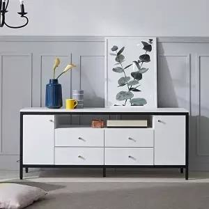 [텐스페이스]단단 1600 3단 철재 TV 거실장 MD5250 (수도권무배)