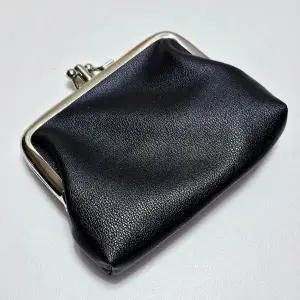 [하프클럽/]파우치 레이어 동전지갑 가마구치 원터치 더블 가죽