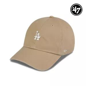 [47brand]47브랜드 LA 다저스 스몰 로고 MLB 엠엘비 볼캡 모자 카키 B-BSRNR12GWS-KHA