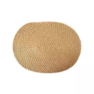 친절한탄씨 bns 타원형 황마 테이블매트 식탁매트 30x40cm 다이닝매트 인테리어 식당 소품 주방