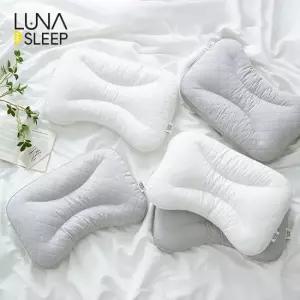 [루나앤슬립]기능성 메모리폼 큐브 숙면베개 4세트