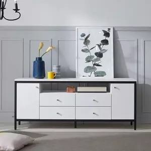 [텐스페이스]단단 1600 3단 철재 TV 거실장 MD5250 (수도권무배)