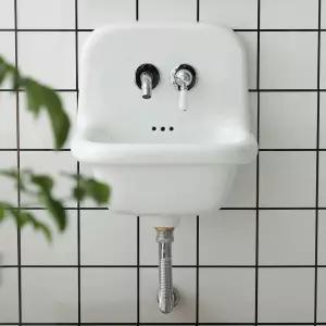 빈티지 벽걸이 세면대 세면기 도기 수전 세라믹 고온