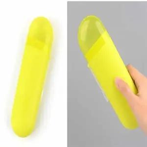 휴대용 라운드 칫솔케이스 귀여운느낌 치약 사무실_25078198