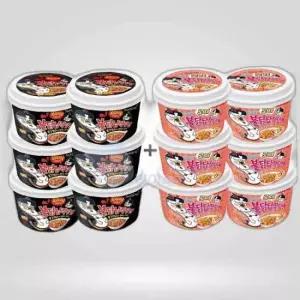 불닭납작당면 큰컵 2종세트 12개 삼양불닭 넓은당면 ROSE
