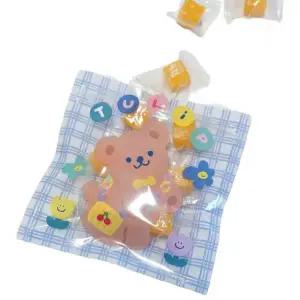 곰돌이 투명비닐백 어린이선물 유치원답례 생일파티 간식포장 행사용품 지퍼봉투