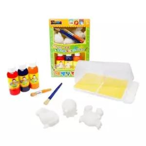 세트 미니 프렌즈 고래 문어 꽃게 키즈 물감 색칠놀이