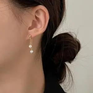 이어커프 (925 Silver) Drop Pearl Earrings E 210