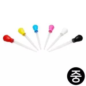 미술놀이 스포이드 중형 스포이트 30ml x 6 물감 별매