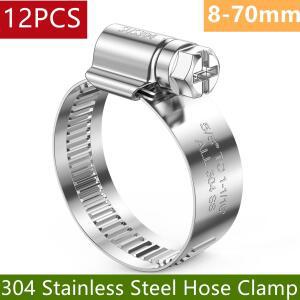 304 스테인리스 스틸 호스 클램프, 조정 가능한 독일 웜 기어, 미니 금속 파이프 연료 라인 헤비 듀티 튜브