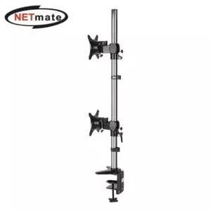 모니터스탠드 (Netmate) 최대 27형 1단 관절형 듀얼 모니터 거치대