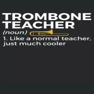 트롬본 교사 노트 연주자를 위한 선물 디어 마칭 밴드 저널 남학생 여자 남자를 대학 규칙 줄자 페 북 6x9