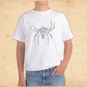 오버핏반팔 거미 흑과백 얼룩무늬형태 얼룩무늬거미