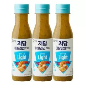 [CJ]백설 저당 이탈리안드레싱 250g x3개